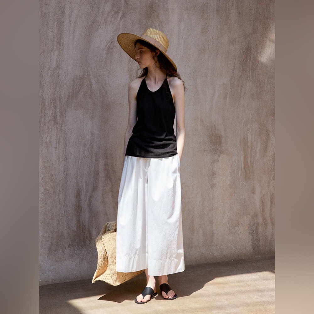 Wide Leg White Pants
